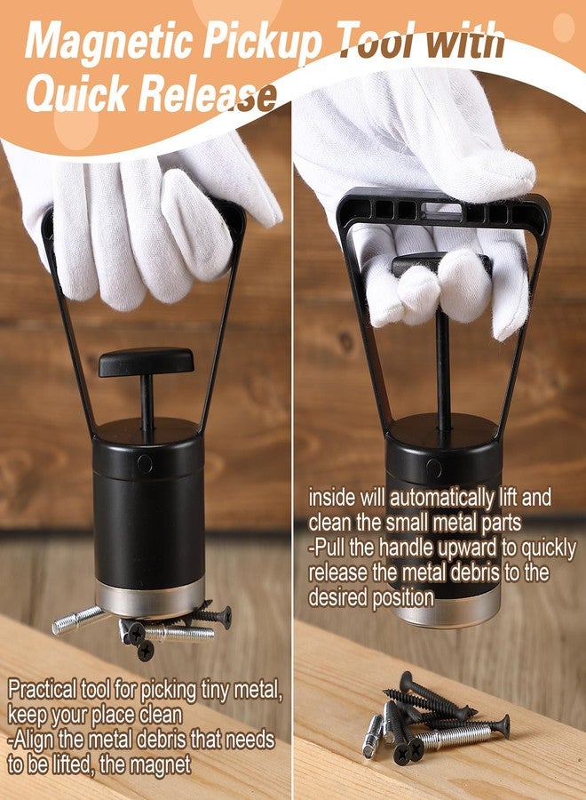 Dreyoo أداة التقاط مغناطيسية يدوية من دريو، عبوة من قطعتين، مزودة بآلية فك سريع، سعة 8 أرطال، لفصل الذهب عن التربة الغنية بالذهب، مثالية لتقشير المعادن. - Image 5